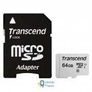 Transcend 64GB microSDXC class 10 UHS-I U1 (TS64GUSD300S-A) (UA)
