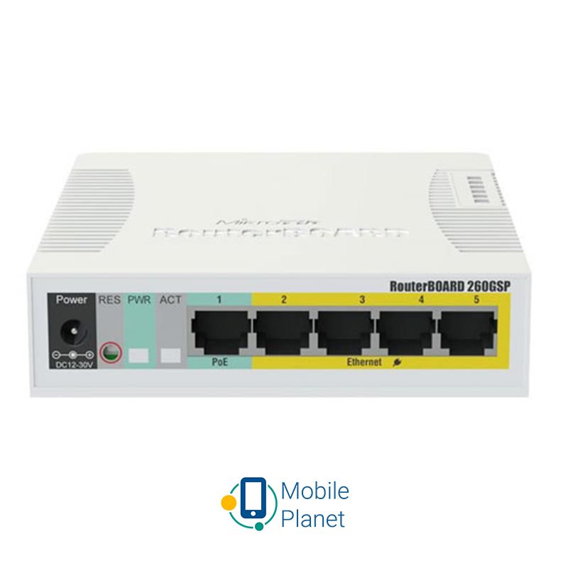 Комутатор MikroTik CSS106-1G-4P-1S (UA)