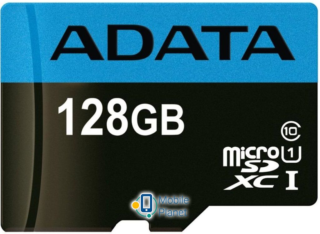 Карта пам'яті AData Premier microSDHC/SDXC UHS-I Class10 (AUSDX128GUICL10A1-RA1) (UA)