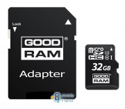 MicroSDHC 32GB UHS-I Class 10 Goodram + SD-adapter (M1AA-0320R12) (UA)