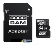 MicroSDXC 64GB UHS-I Class 10 Goodram + SD-adapter (M1AA-0640R12) (UA)