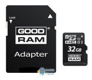 MicroSDHC 32GB UHS-I Class 10 Goodram + SD-adapter (M1AA-0320R12) (UA)