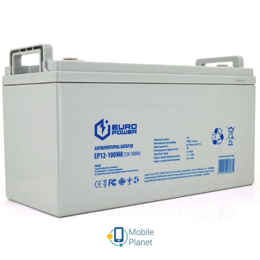 Аккумуляторная батарея Europower 12В 100 Ач (EP12-100M8) (UA)