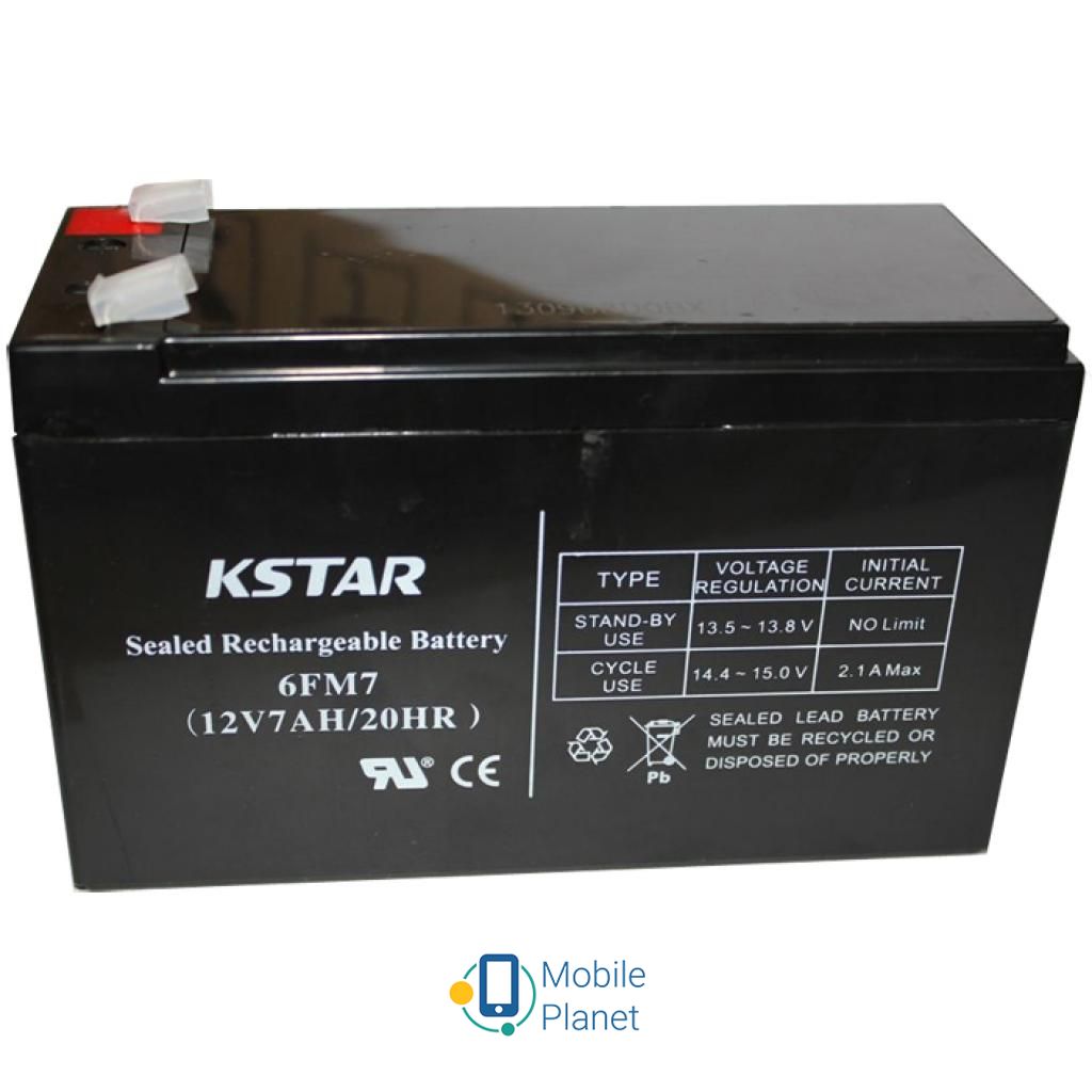 Акумуляторна батарея KSTAR 12В 7 Ач (6-FM-7) (UA)