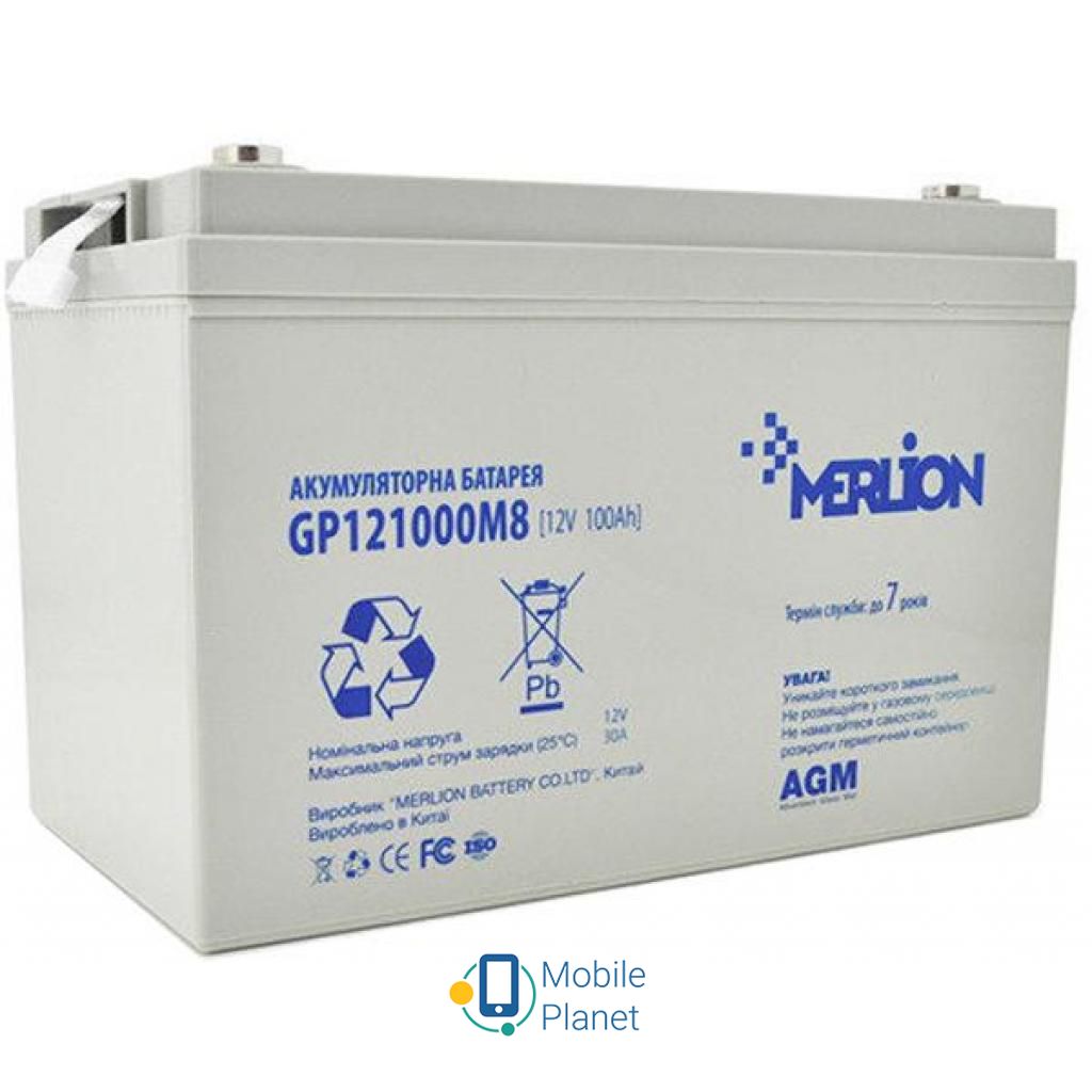Акумуляторна батарея Merlion 12V 100Ah (GP121000M8) (UA)