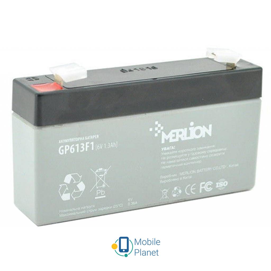 Акумуляторна батарея Merlion 6V-1.3Ah (GP613F1) (UA)