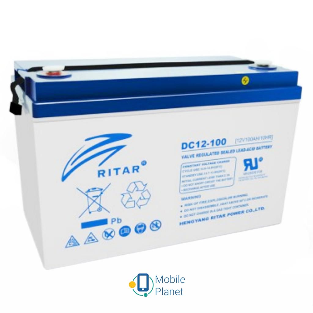 Акумуляторна батарея Ritar AGM 12V-100Ah (DC12-100) (UA)
