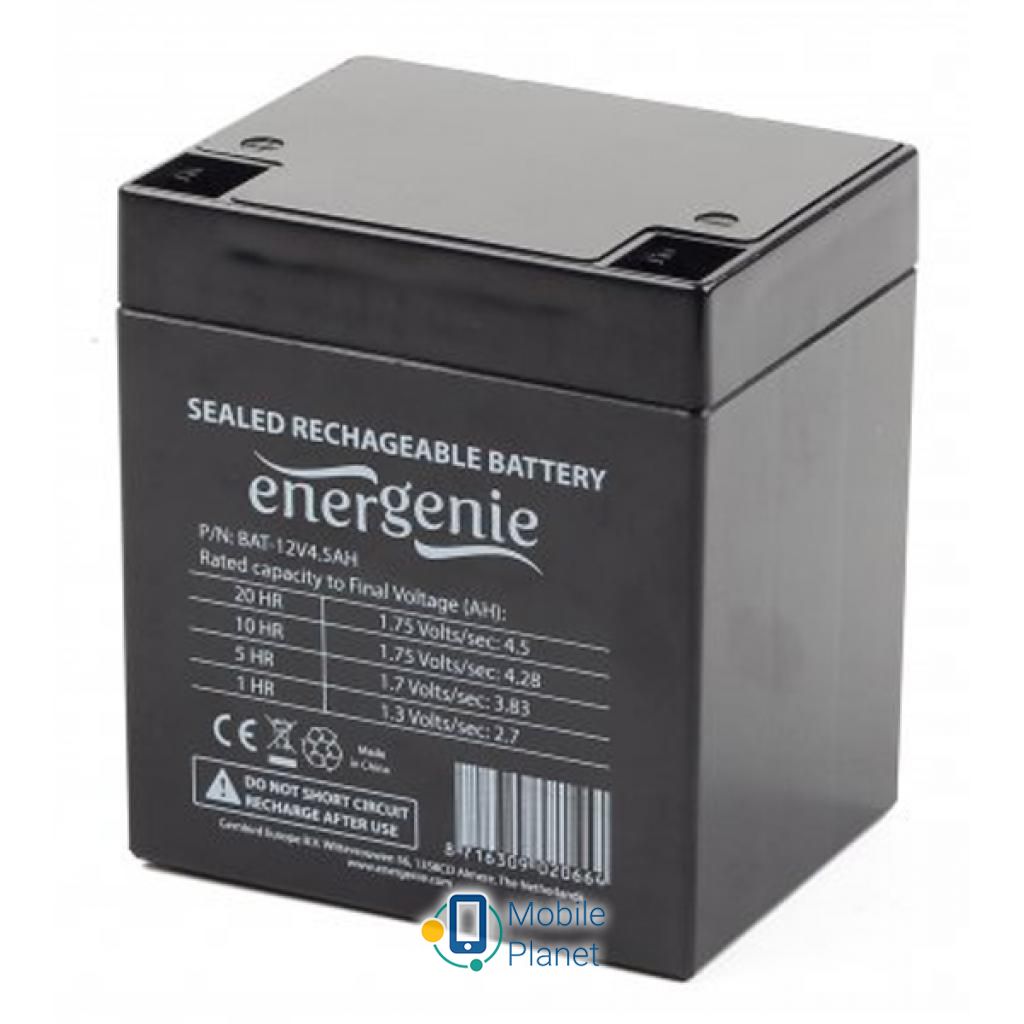 Акумуляторна батарея EnerGenie 12В 4,5 Ач (BAT-12V4.5AH) (UA)
