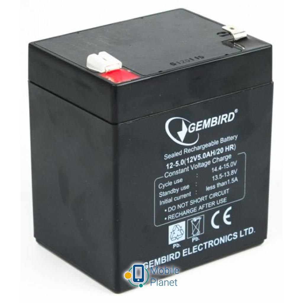 Акумуляторна батарея EnerGenie 12В 5 Ач (BAT-12V5AH) (UA)