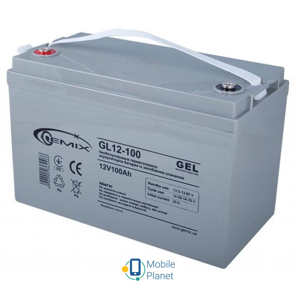 Акумуляторна батарея GEMIX GL 12В 100 Ач (GL12-100) (UA)