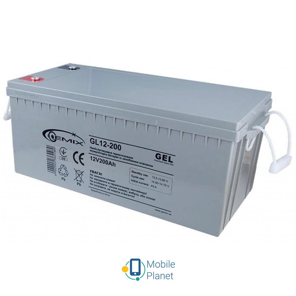 Аккумуляторная батарея GEMIX GL 12В 200 Ач (GL12-200) (UA)