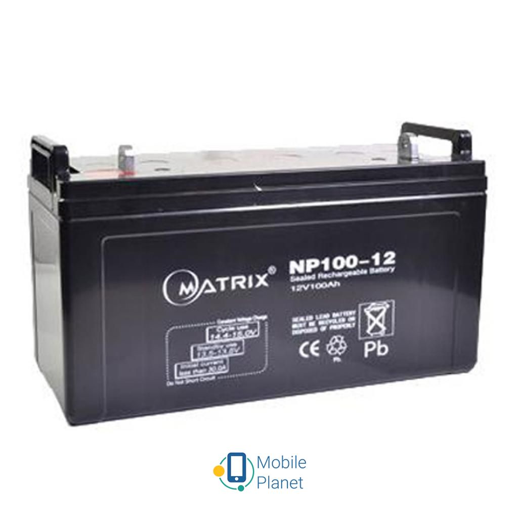 Акумуляторна батарея Matrix 12V 100AH (NP100-12) (UA)
