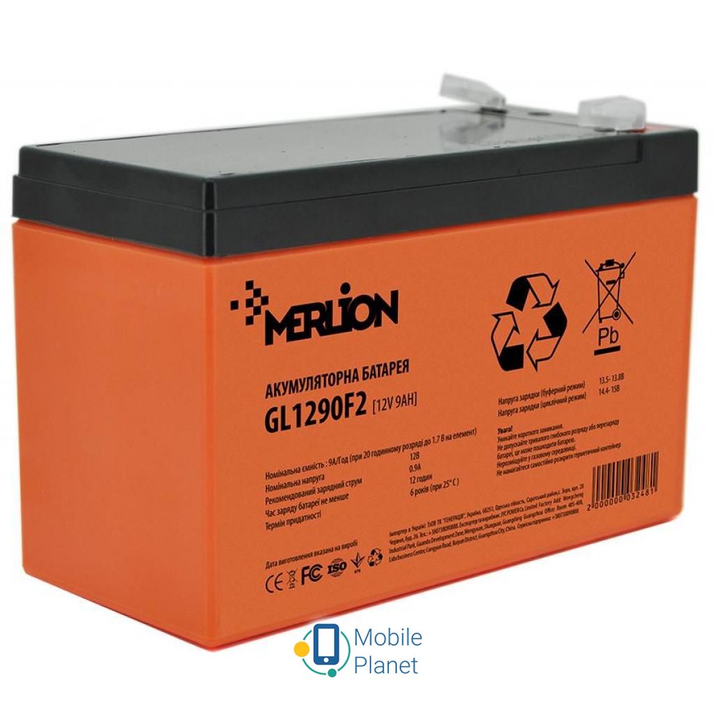 Акумуляторна батарея Merlion 12V-9Ah GEL (GL1290F2 GEL) (UA)