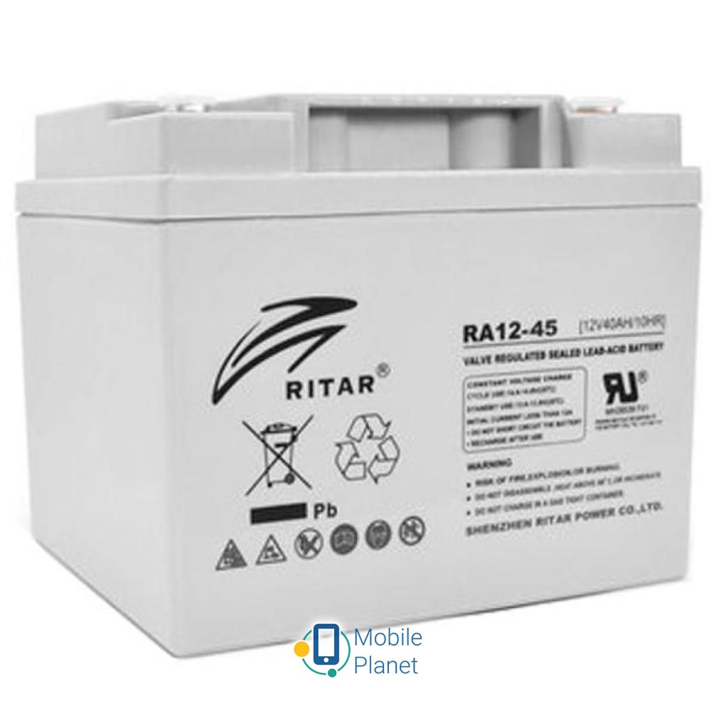 Акумуляторна батарея Ritar AGM RA12-45, 12V-45Ah (RA12-45) (UA)