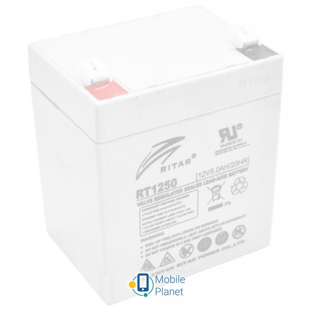 Акумуляторна батарея Ritar AGM RT1250, 12V-5Ah (RT1250) (UA)