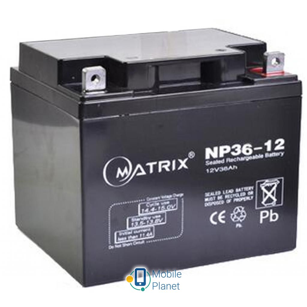 Акумуляторна батарея Matrix 12V 36AH (NP36-12) (UA)