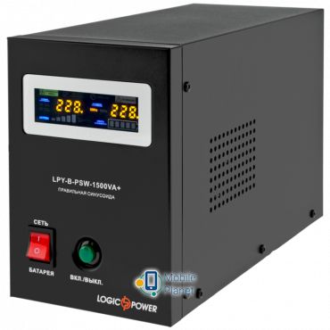 Джерело безперебійного живлення LogicPower LPY-B-PSW-1500VA + (1050Вт) 10A / 15A (LP4130)