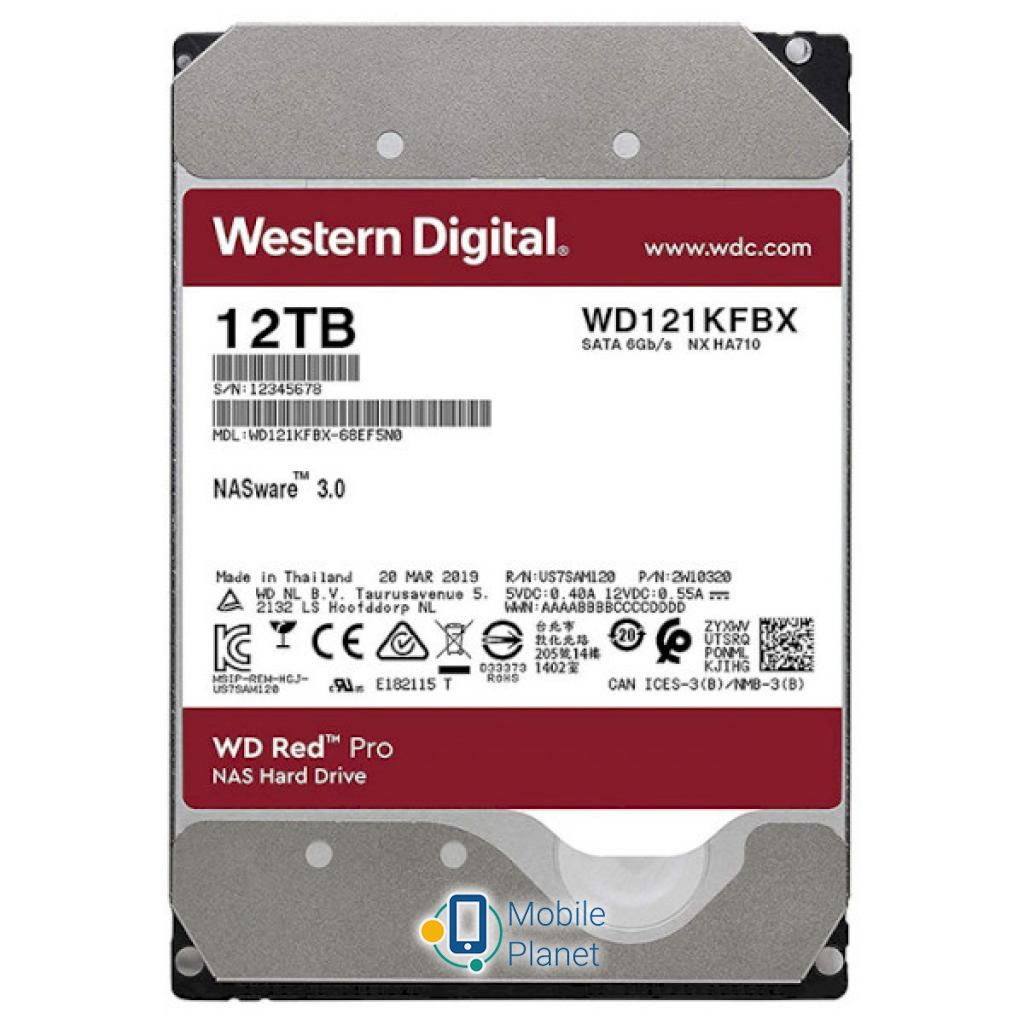 Жесткий диск 3.5 12TB Western Digital (WD121KFBX)
