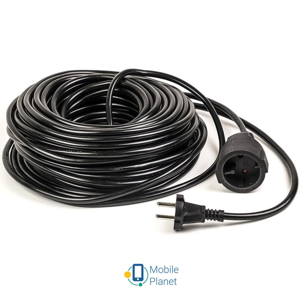 Мережевий фільтр PowerPlant 30 м, 2x1.0мм2, 8А (JY-3021/30) (PPEA08M300S1) (UA)