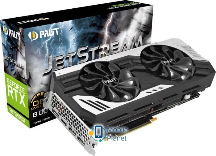 Відеокарта Palit GeForce RTX 2070 SUPER JetStream Light Edition 8GB GDDR6  (NE6207S019P2-1040J) EU