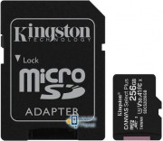 Kingston microSDHC 256GB Canvas Select + A1 (W100 / W85) + SD адаптер (SDCS2 / 256GB)