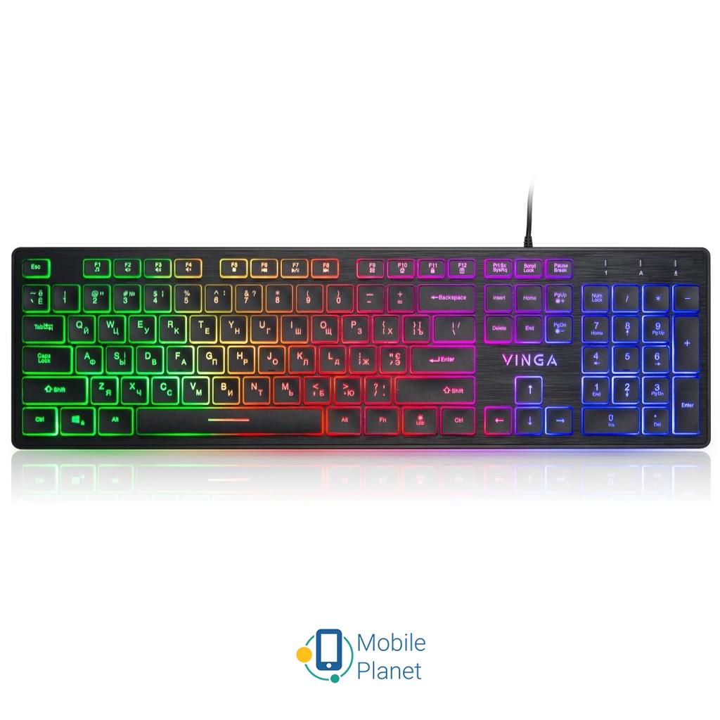 Клавіатура Vinga KB410 black