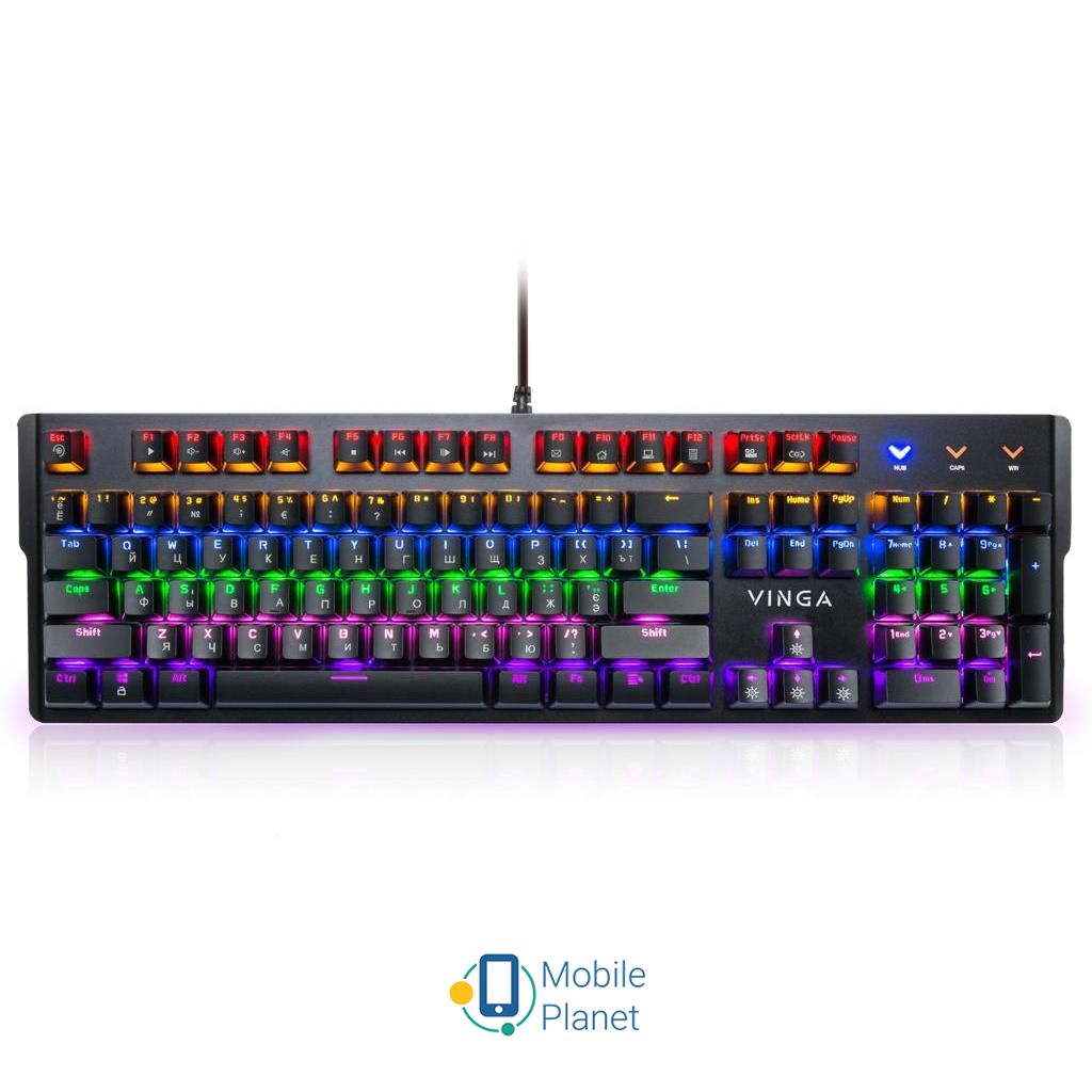 Клавіатура Vinga KBGM160 black