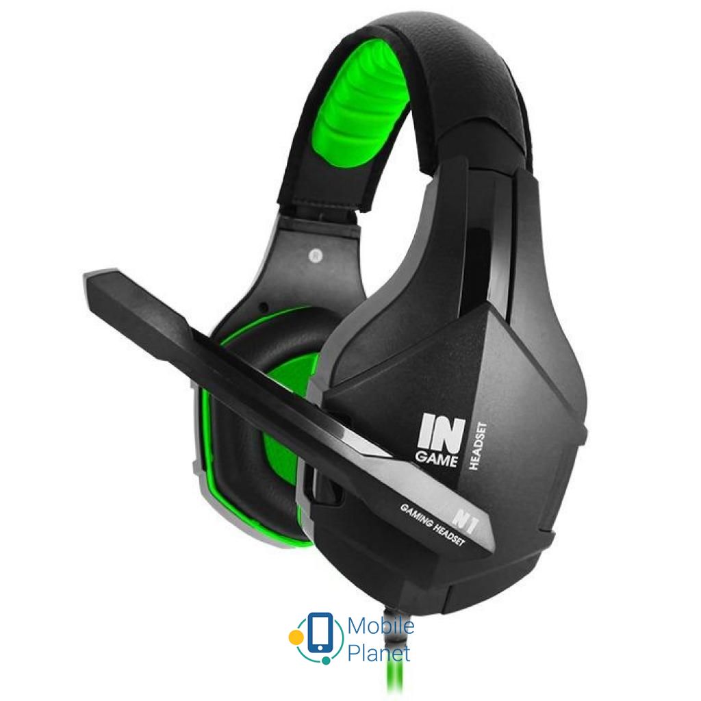 Наушники GEMIX N1 Black-Green Gaming (UA)