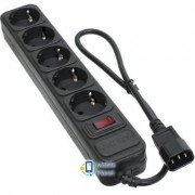 PATRON 0.5 m3 * 1mm2 (SP-1052U) 5 розеток BLACK (EXT-PN-SP-1052U) (UA)