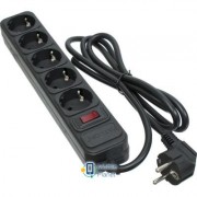 PATRON 1.8 m3 * 1.5mm2 (SP-1652) 5 розеток BLACK (EXT-PN-SP-1652) (UA)