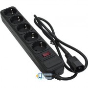 PATRON 1 m3*1mm2 (SP-1053U) 5 розеток BLACK (EXT-PN-SP-1053U) (UA)