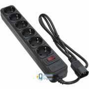 PATRON 1 m3*1mm2 (SP-1063U) 6 розеток BLACK (EXT-PN-SP-1063U) (UA)