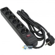 PATRON 3.0 m3 * 1mm2 (SP-1063) 6 розеток BLACK (EXT-PN-SP-1063) (UA)