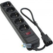 PATRON 0.5 m3 * 1mm2 (SP-1052U) 5 розеток BLACK (EXT-PN-SP-1052U) (UA)