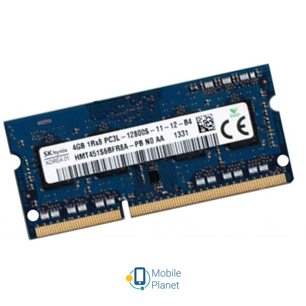 Оперативна пам'ять SoDIMM DDR3L 4GB 1600 MHz Hynix (HMT451S6BFR8A-PB) (UA)