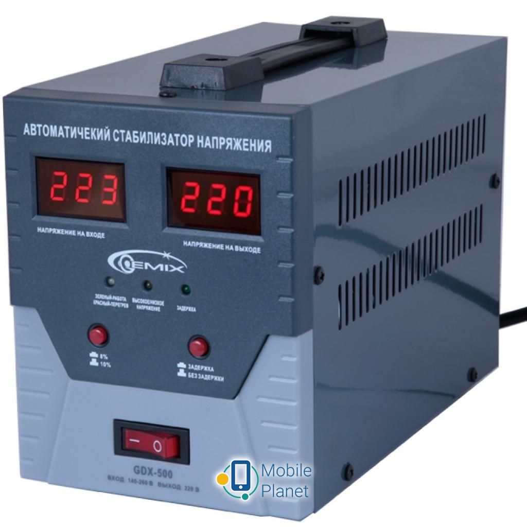 Стабілізатор напруги GEMIX GDX-500 (UA)