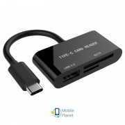 USB Type-C Gembird UHB-CR3-02 Black