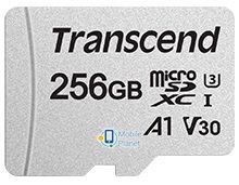 Карта пам'яті Transcend microSDXC/SDHC 300S (TS256GUSD300S-A) (UA)