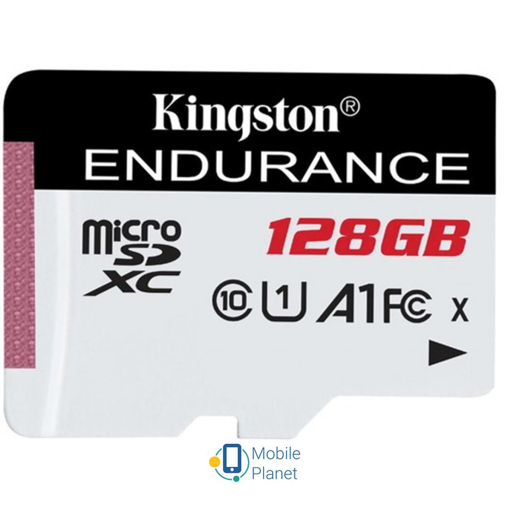 Карта памяти Kingston 128GB microSD class 10 UHS-I U1 A1 High Endurance (SDCE/128GB)