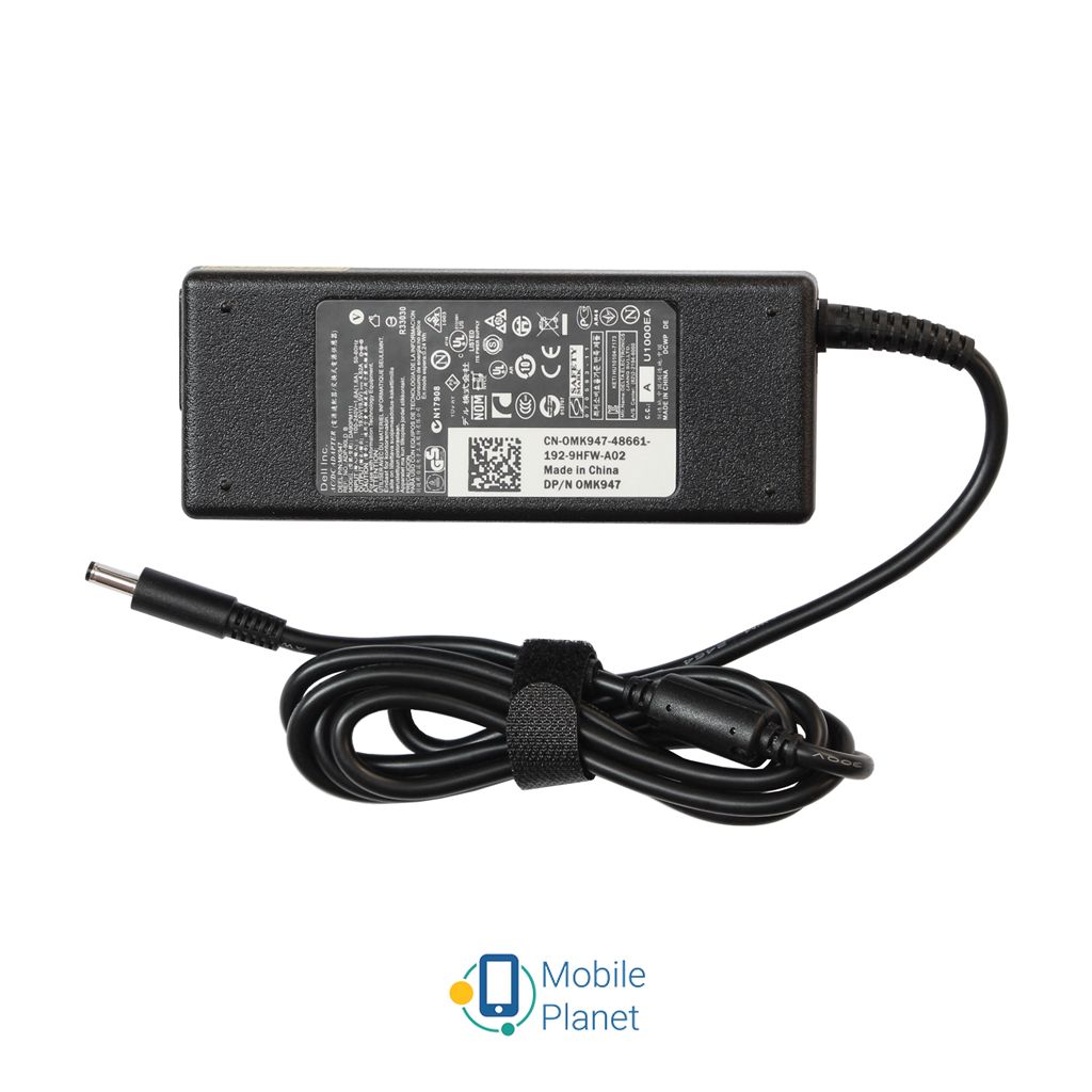 Блок живлення до ноутбуку Dell 19.5V 4.62A 90W 4.5x3mm + каб.піт. (ACDL90W45)