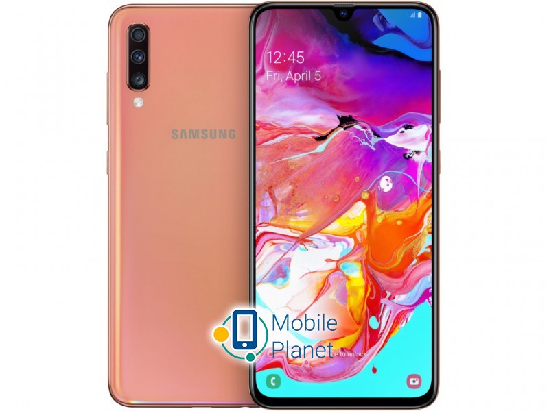 Мобильный телефон Samsung Galaxy A70 2019 Duos 6/128Gb Coral (SM-A705)