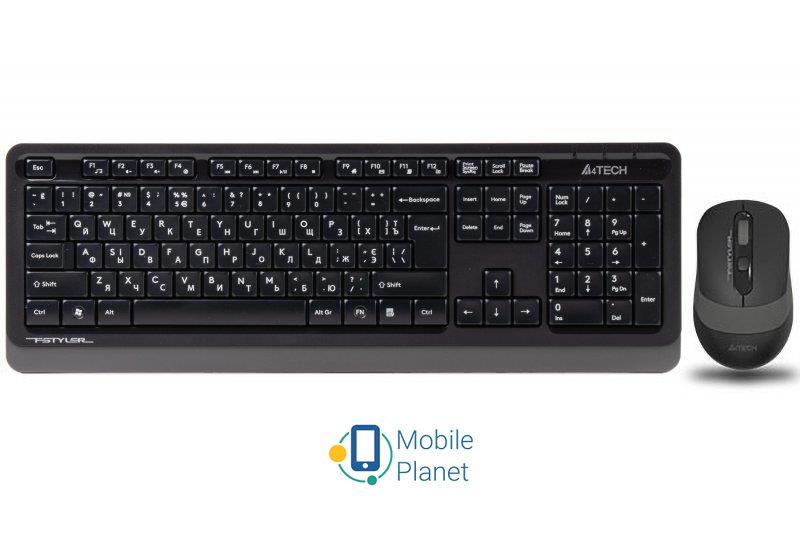 Комплект A4Tech FG1010 Black/Grey USB
