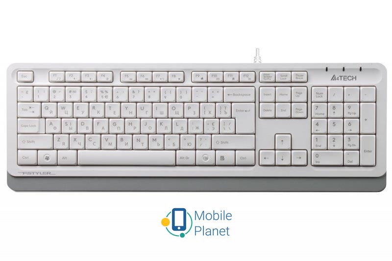 Клавіатура A4Tech FK10 White USB