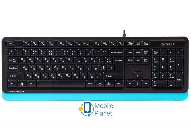 Клавіатура A4Tech FK10 Black/Blue USB