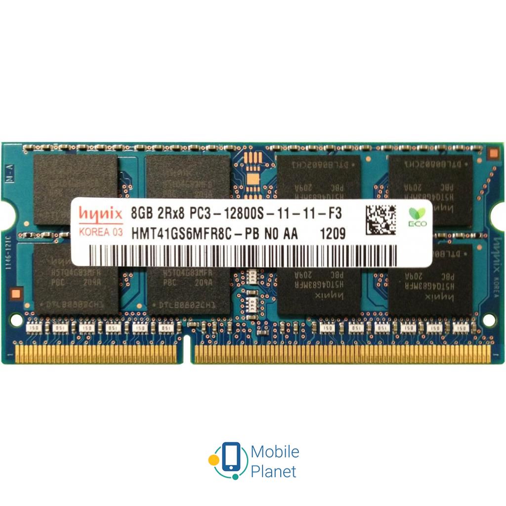 Оперативна пам'ять SoDIMM DDR 3 8GB 1600 MHz Hynix (HMT41GS6MFR8C-PB) (UA)