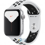 Apple Watch Nike Plus Series 5 (GPS) 44mm Silver Aluminum Case with Pure Platinum/Black Nike Sport Band (MX3V2)
