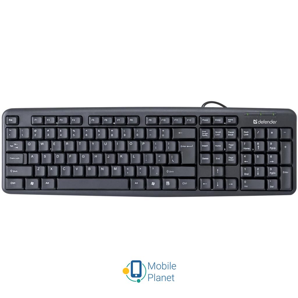Клавіатура Defender Element HB-520 UKR Black (45529) (UA)