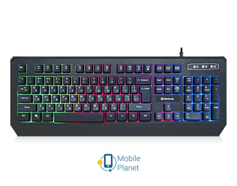 Клавиатура REAL-EL Comfort 7001 Black USB (EL123100035)