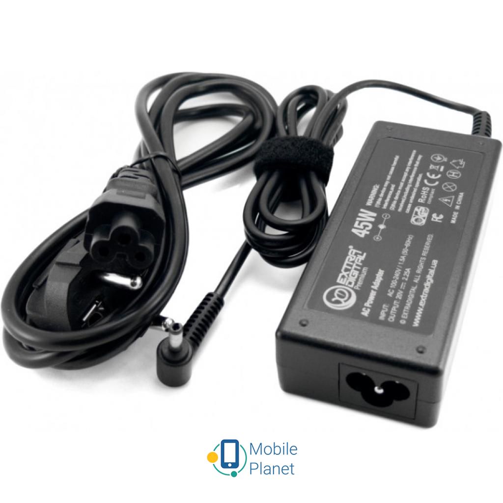Блок живлення до ноутбуку EXTRADIGITAL Lenovo 20V, 2.25A, 45W (4.0x1.7) (PSL3864) (UA)
