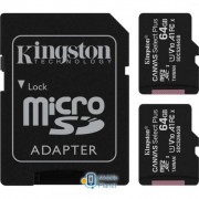 Kingston 64GB Class 10 Canvas Select Plus 100R A1 (SDCS2/64GB-2P1A) (UA)